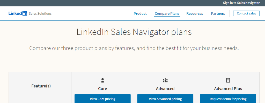 Linkedin sales navigator cost